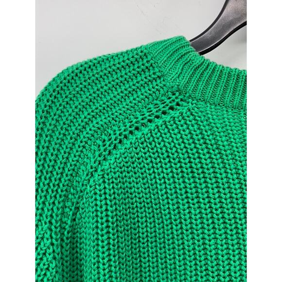 THE DENVER Men's Dark Green Crewneck Long Sleeve Knit Pullover Sweater SZ XL - Picture 6 of 9